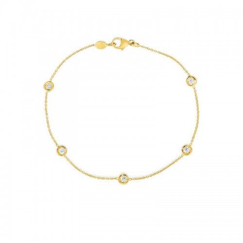 Roberto Coin 18K Yellow Gold Diamond by the inch 7