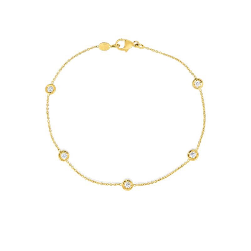 Roberto Coin 18K Yellow Gold Diamond by the inch 7