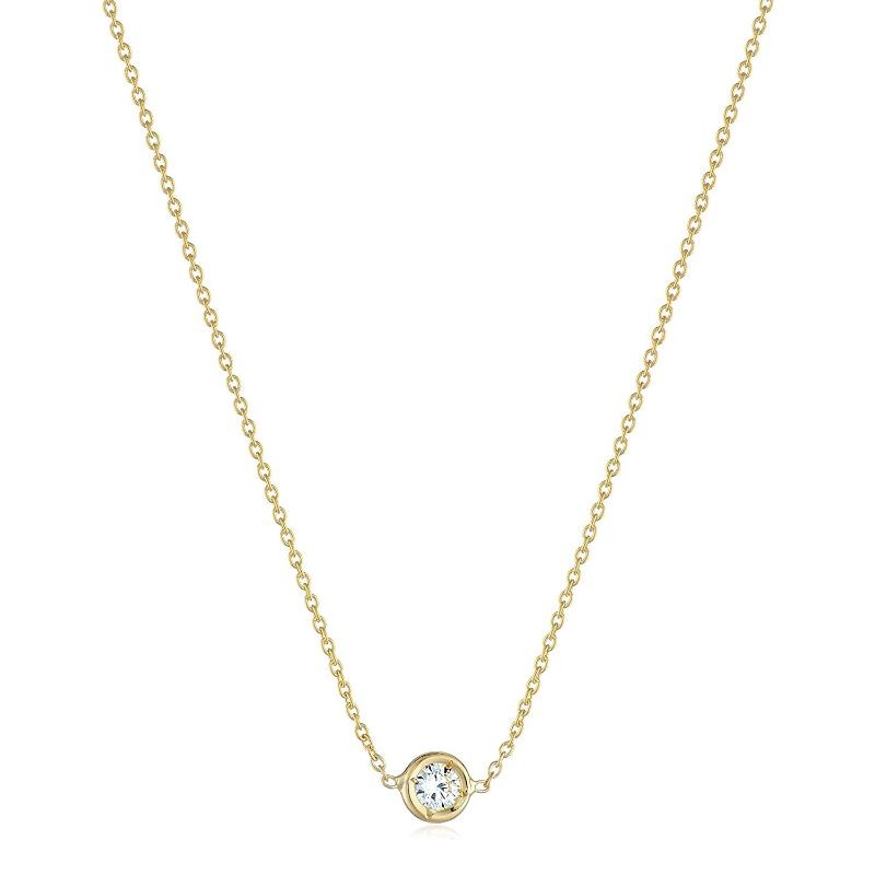 Roberto Coin 18k Yellow Gold Diamond Necklace .10ctw.