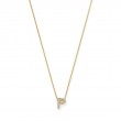 18K YELLOW GOLD DIAMOND LOVE LETTER P .05 CTW.