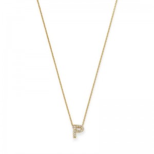 18K YELLOW GOLD DIAMOND LOVE LETTER P .05 CTW.