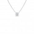18K WHITE GOLD .19 PT DIAMOND STAT. NECKLACE.