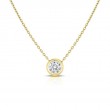 ROBERTO COIN 18K YELLOW GOLD POINT DIAMOND STATION NECKLACE .19CTW.