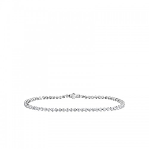 ROBERTO COIN 18K WHITE GOLD TENNIS BRACELET 1.55CT.
