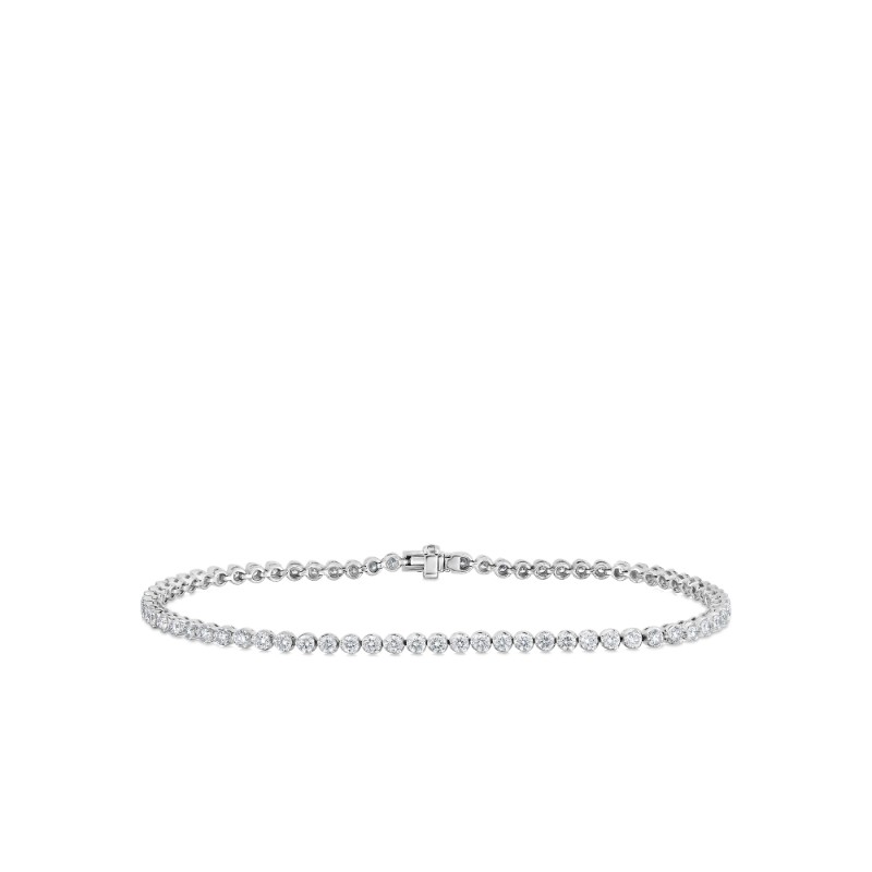 ROBERTO COIN 18K WHITE GOLD TENNIS BRACELET 1.55CT.