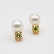 Laurenti Signature Pearl & Fancy Yellow Diamond Earrings in 14k Yellow Gold