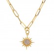 Laurenti Diamond Sun Paper Chain Necklace