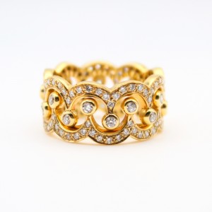 Convertible Crown Ring Set in 18k Yellow Gold