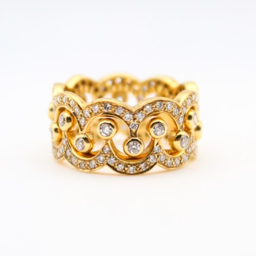 Convertible Crown Ring Set in 18k Yellow Gold