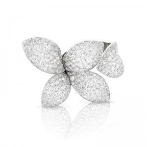 18K White Gold Giardini Segreti Ring with Diamonds