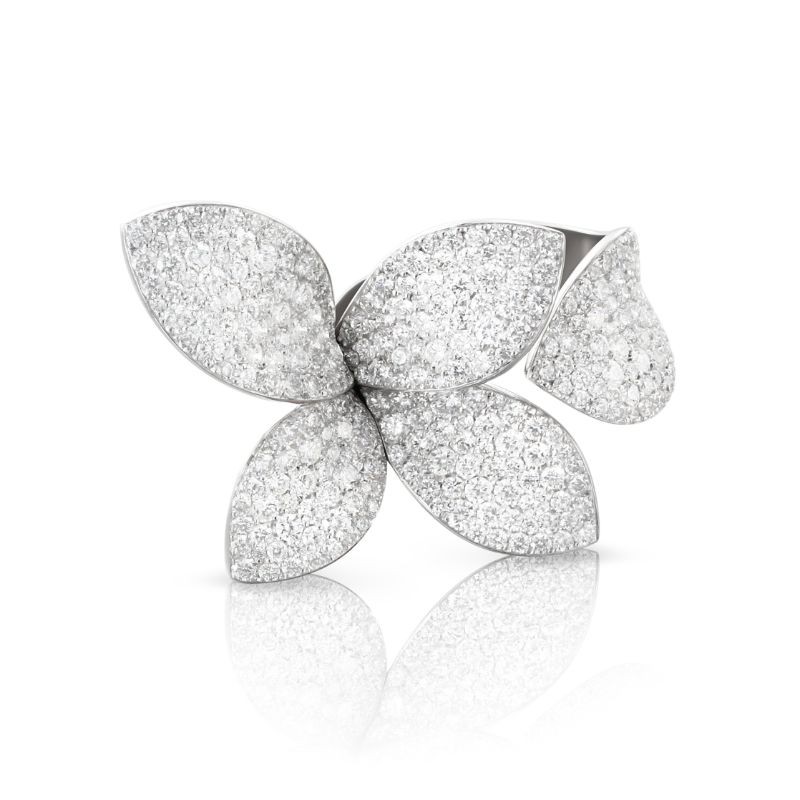 18K White Gold Giardini Segreti Ring with Diamonds