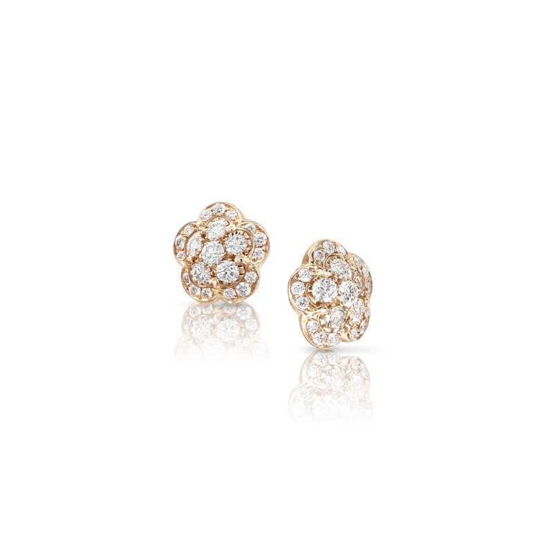 18K ROSE GOLD FIGLIA DEI FIORI DIAMOND STUDS