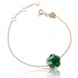 18K ROSE GOLD JOLI BRACELET GREEN AGAT AND DIAMOND.