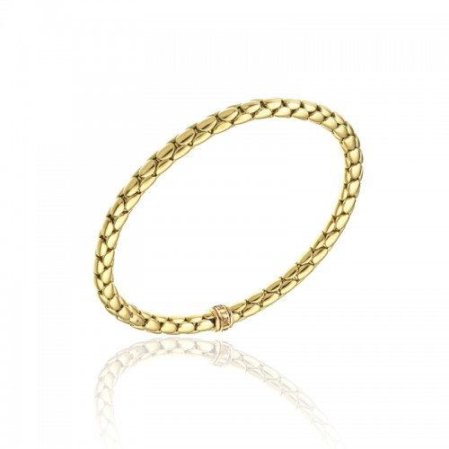 CHIMENTO 18K YELLOW GOLD STRETCH SPRING BRACELET 14.40GR.