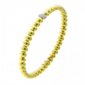 18K WHITE AND YELLOW GOLD ARMILLAS BRACELET WITH DIAMONDS.