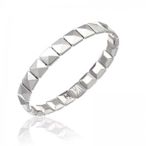 CHIMENTO ARMILLAS STUD BANGLE IN WHITE GOLD