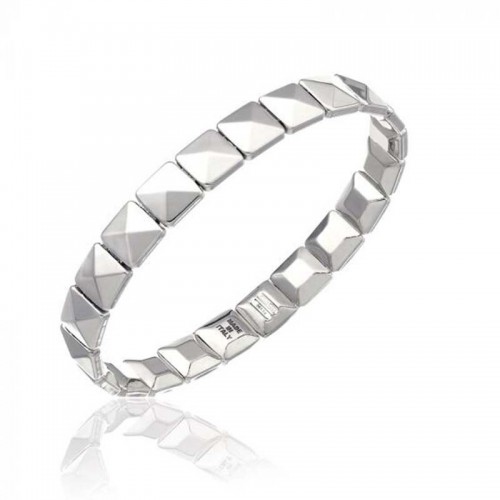 CHIMENTO ARMILLAS STUD BANGLE IN WHITE GOLD