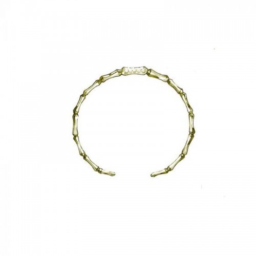 CHIMENTO YG THIN BAMBOO CUFF.