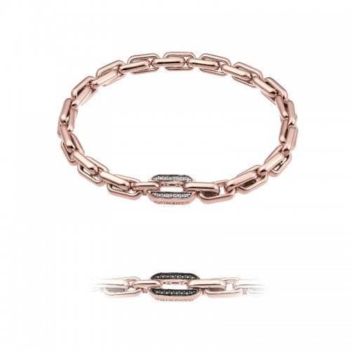 CHIMENTO 18K ROSE GOLD DIAMOND LINK X-TEND BRACELET 0.08 VS-G.
