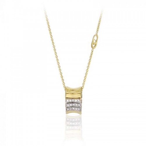 18K WHITE AND YELLOW GOLD DIAMOND SUPREME NECKLACE.