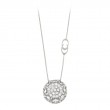 CHIMENTO CALEIDOS DIAMOND CLUSTER PENDANT ON 18K WHITE GOLD CHAIN