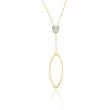 CHIMENTO 18K YELLOW GOLD LINK SENSI DIAMOND NECKLACE 0.25 VS-G.