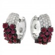 CHIMENTO LOULOU HUGGIES WITH DIAMONDS AND RUBIES DIAS