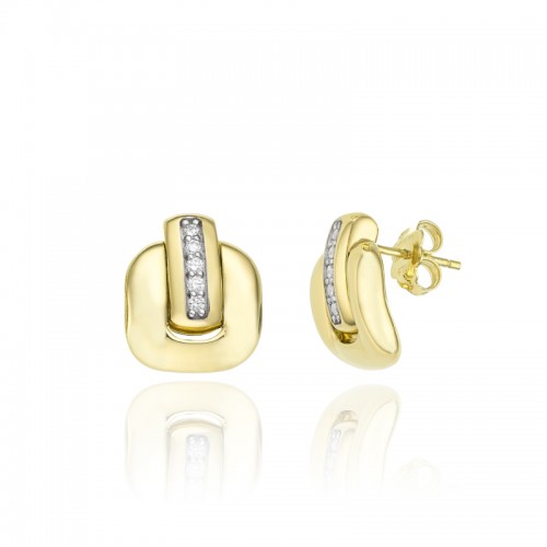 CHIMENTO 18K YELLOW DIAMOND X-TEND EARRING 0.22 VS-G.