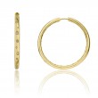 CHIMENTO 18K YELLOW GOLD AND DIAMOND BRIO HOOPS 0.20 VS-G.