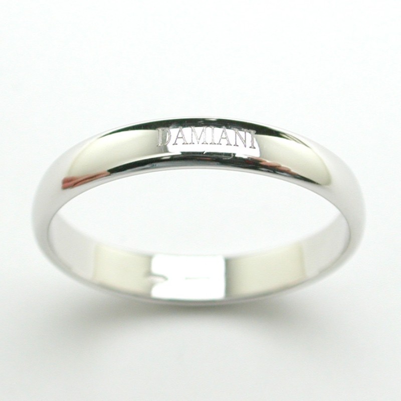 Damiani x Brad Pitt Platinum D.Side Wedding Band