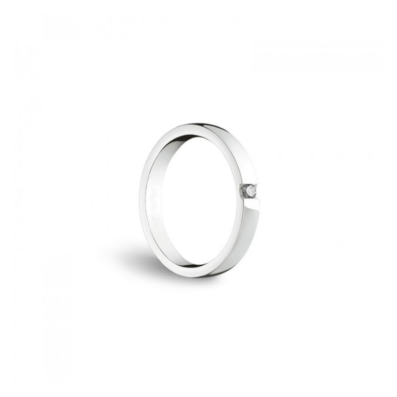 Damiani White Gold Veramore Wedding Band