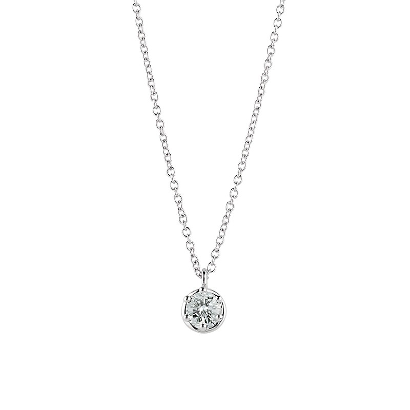 Damiani 18k White Gold Minou Diamond Necklace 0.15ctw.