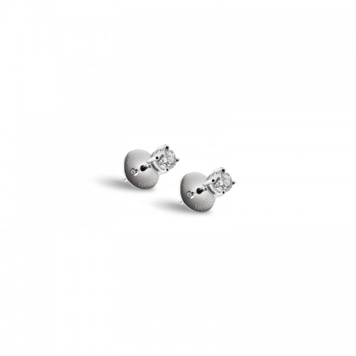 Damiani 18k White Gold Diamond Studs 0.38ctw.