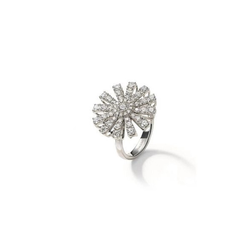 Damiani 18K White Gold Diamond Margherita Flower 0.6500.