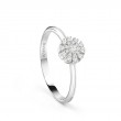 Damiani 18k White Gold Multi Diamond Ring Size 13 Diamond 0.10ctw.