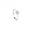 Damiani 18k White Gold Multi Diamond Ring Size 11 0.10ctw.