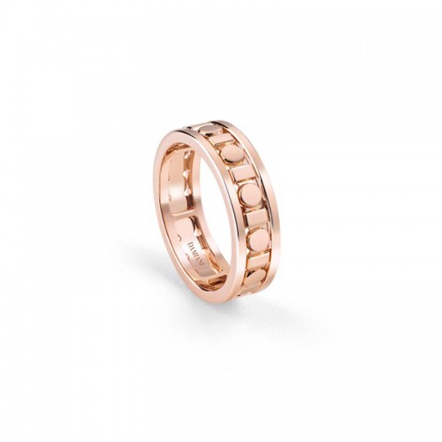 DAMIANI 18K PINK GOLD BELLE EPOQUE REEL RING SIZE 14. 