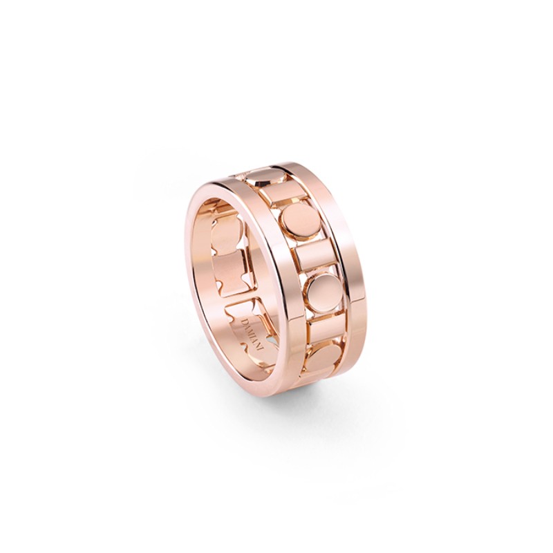 Damiani 18k Pink Gold Belle Epoque Reel Ring size 15.