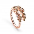 Damiani 18k pink gold ring .4800 ctw. 