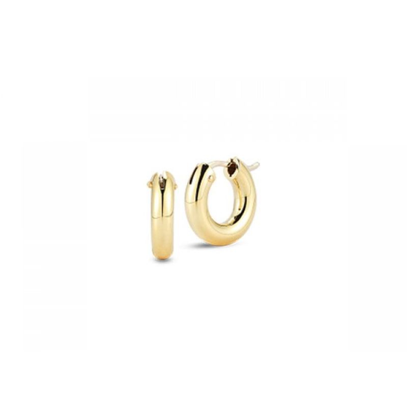 Roberto Coin 18K Gold Small Round Hoop Earrings