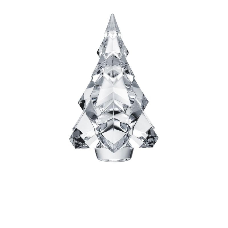 BACCARAT CLEAR MEDIUM FIR TREE CRYSTAL.