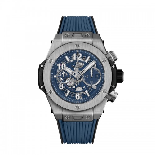 42MM BIG BANG UNICO TITANIUM BLUE CERAMIC FLYBACK CHRONOGRAPH