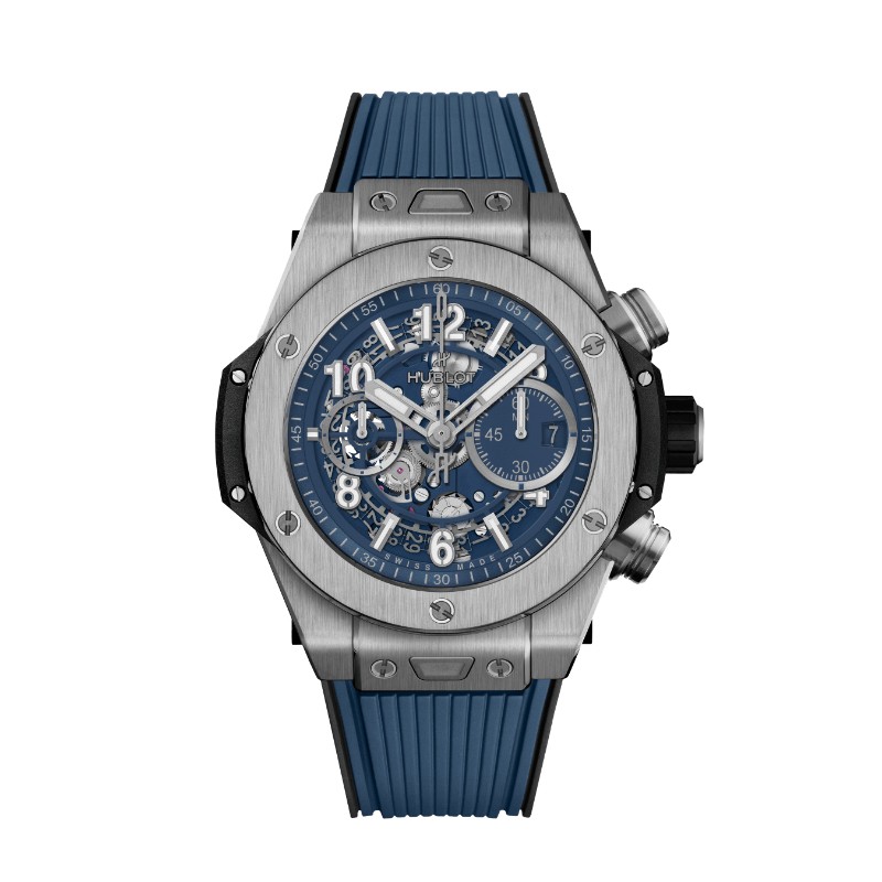42MM BIG BANG UNICO TITANIUM BLUE CERAMIC FLYBACK CHRONOGRAPH