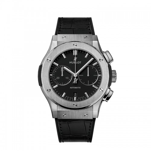 HUBLOT 45MM CLASSIC FUSION IN TITANIUM WITH BLACK DIAL