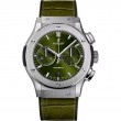 CLASSIC FUSION TITANIUM CHRONOGRAPH WITH GREEN DIAL AND ALLIGATOR STRAP