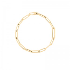 Roberto Coin 18K Gold Designer Gold 7" Paperclip Bracelet