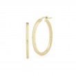 Roberto Coin Small Oval Hoop Earrings