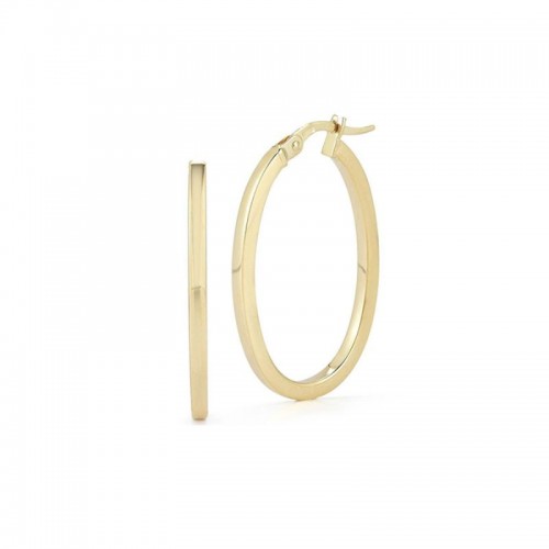 Roberto Coin Small Oval Hoop Earrings