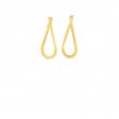 Roberto Coin 18K Gold Twist Oval Hoop Earrings