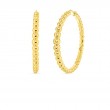 Roberto Coin 18K Gold Bead Xl Hoop Earring